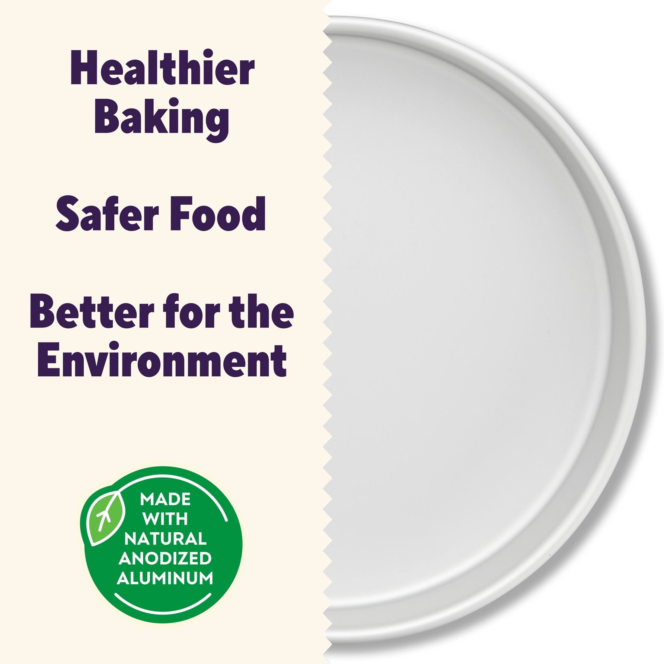 Aluminum 8" Round Cake Pan 2" Depth Layer Cake Baking Pan, Packaging May Vary