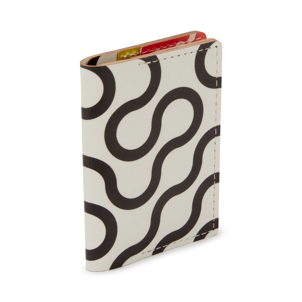 Dusen Dusen Recycled Leather Double Card Holder - Arc