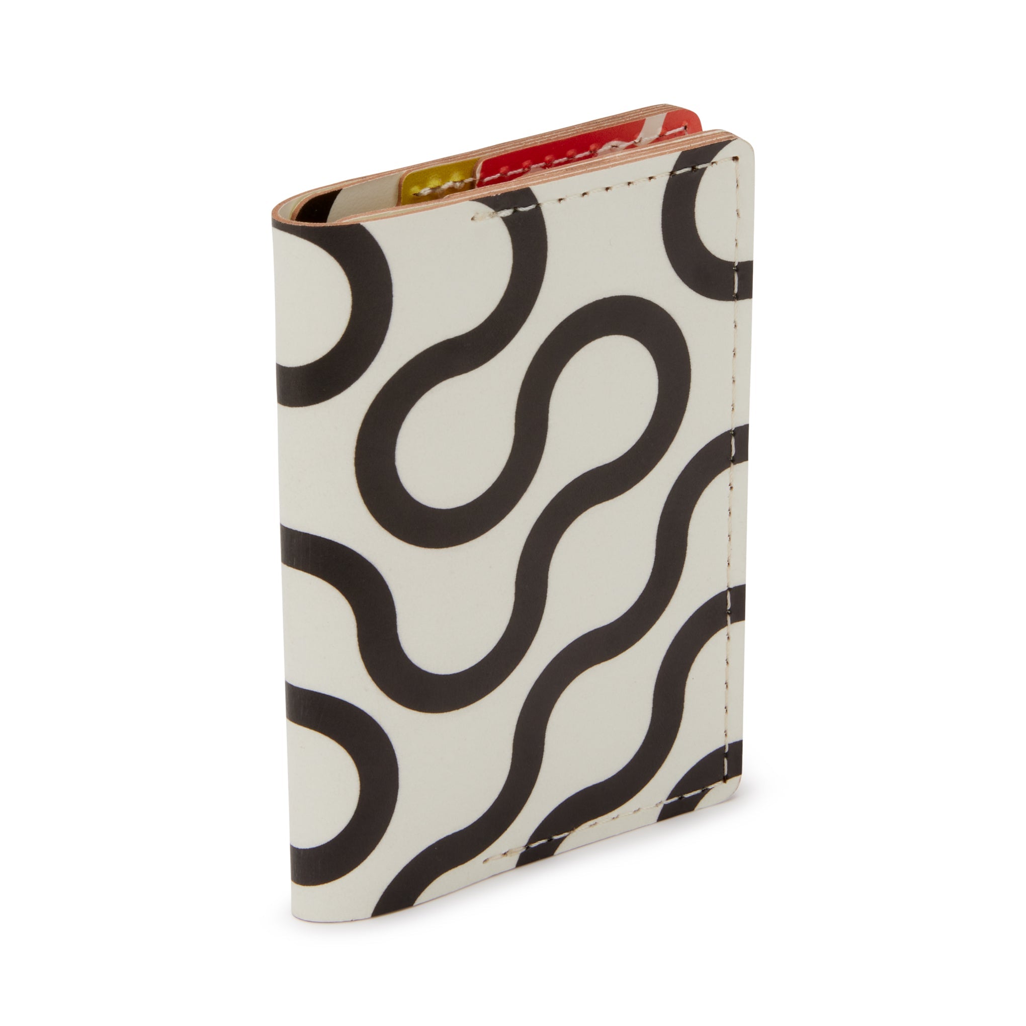 Dusen Dusen Recycled Leather Double Card Holder - Arc