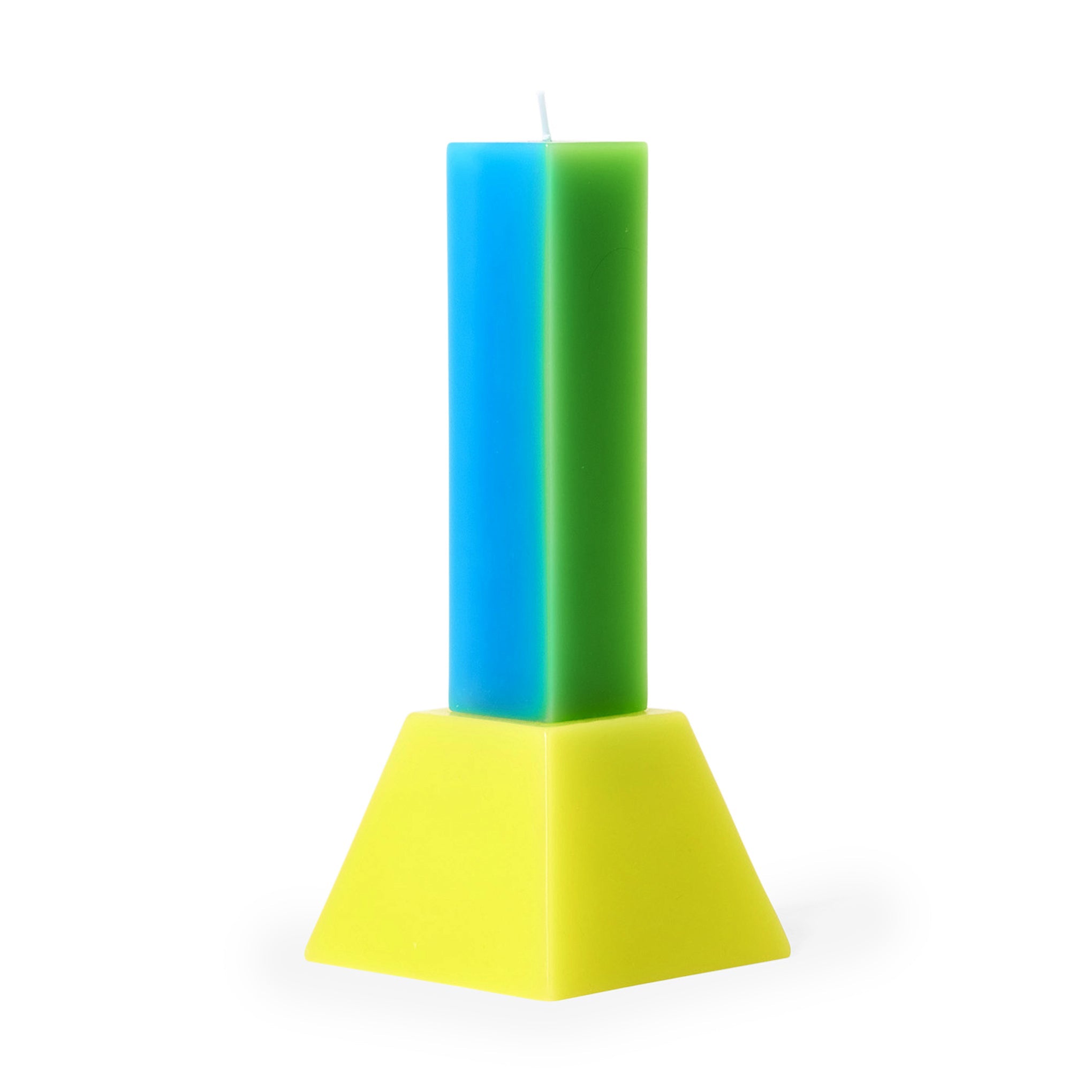 Yinka Ilori Happiness Candle - Blue/ Green