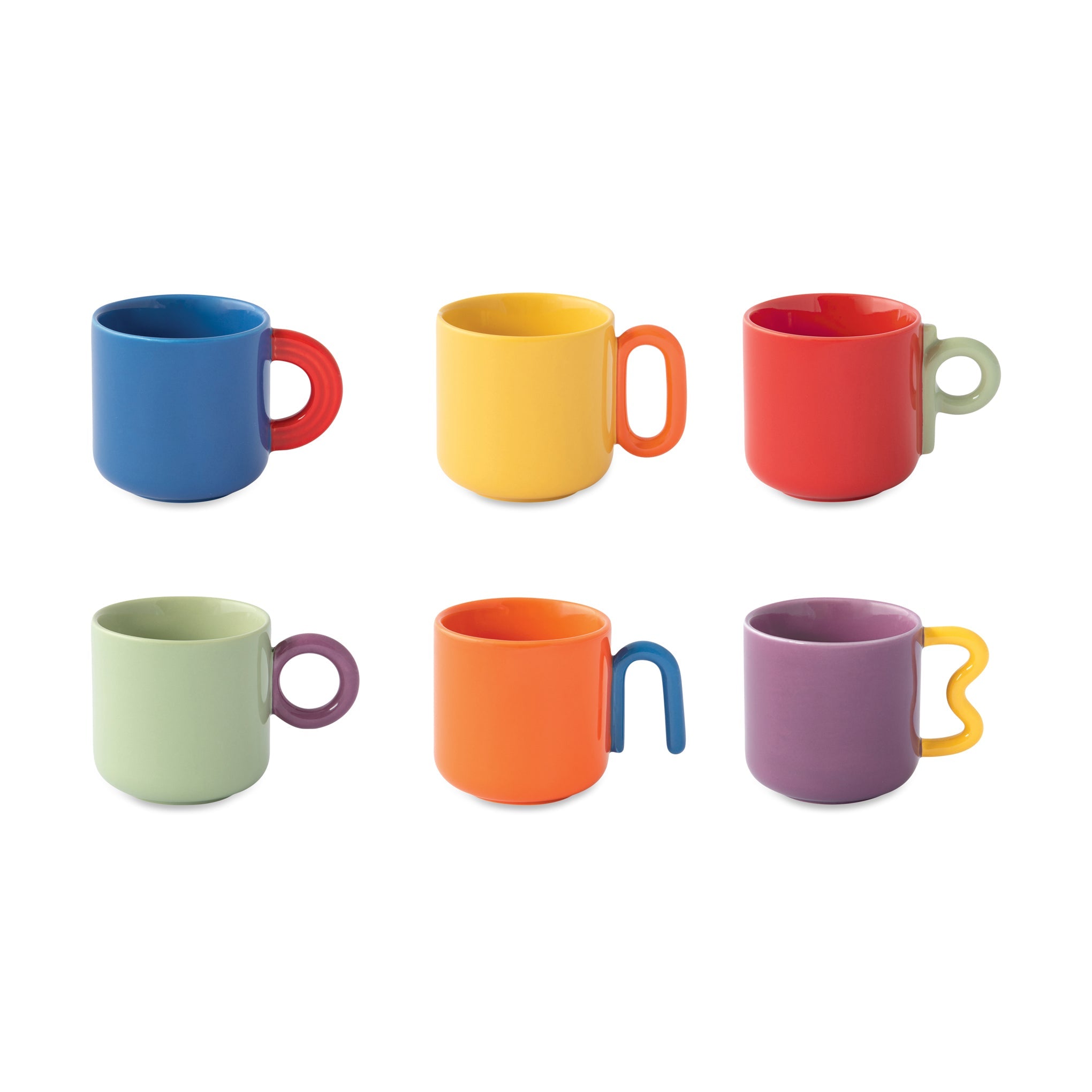 Creative Porcelain Mugs &amp; Espresso Cups - Espresso Cup Set of 6