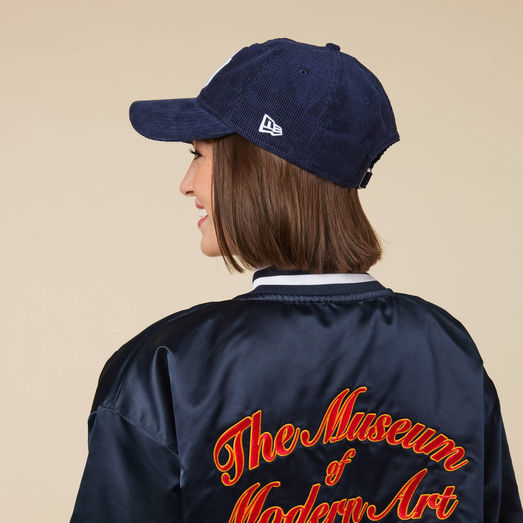 MoMA NY Yankees 9TWENTY Corduroy Adjustable Baseball Cap - Navy