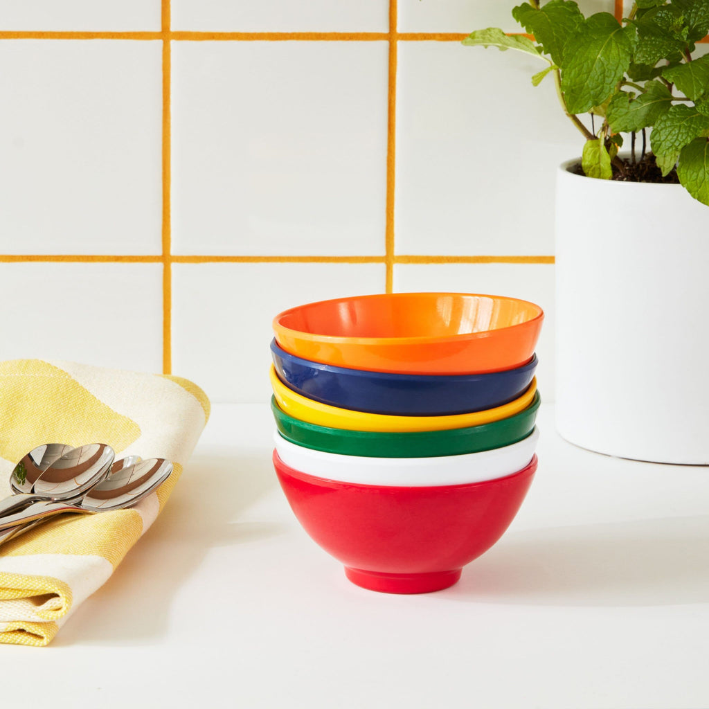 Portuguese Melamine Stacking Snack Bowls - Set of 6