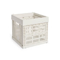 HAY Recycled Plastic Collapsible Color Crate - Off White