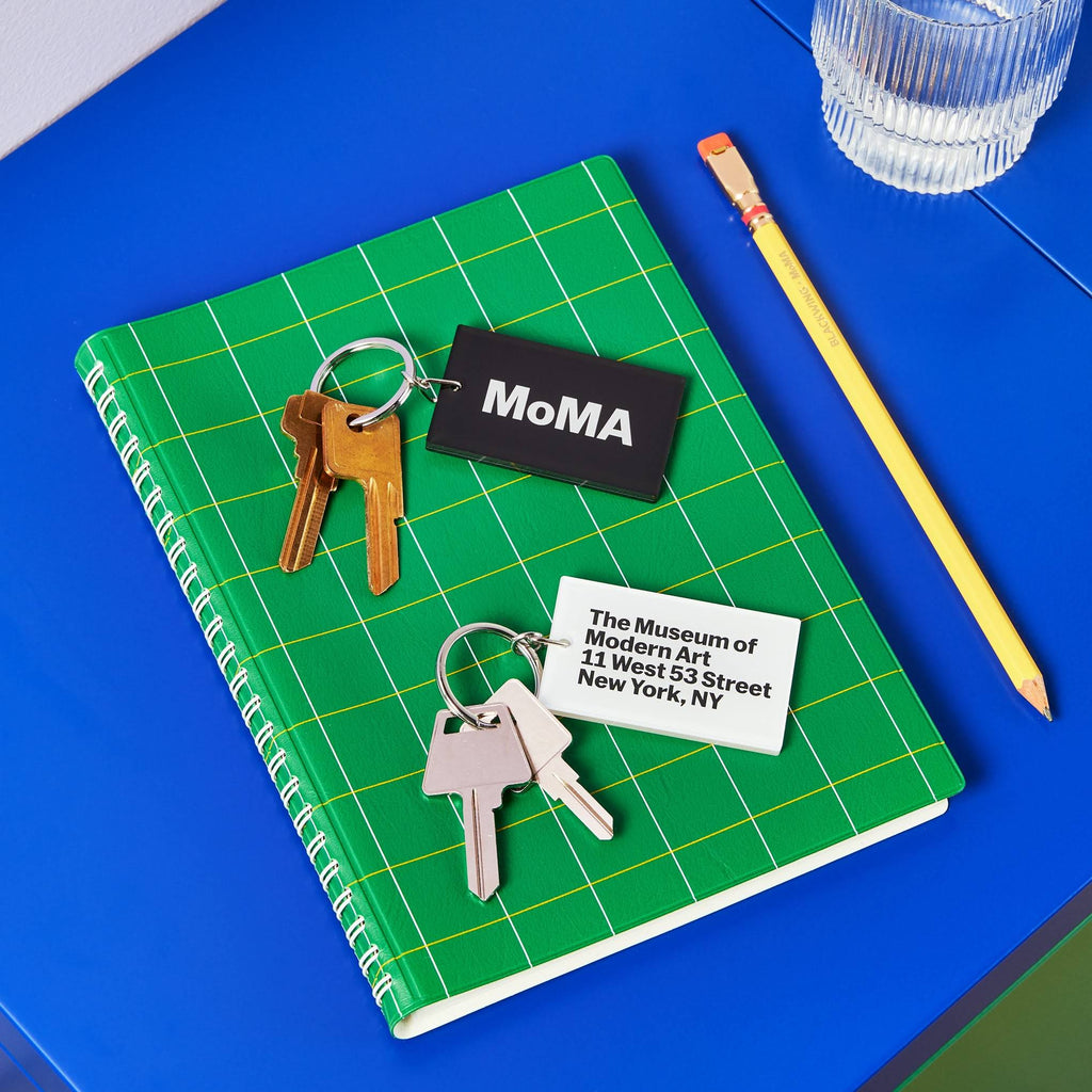 MoMA Acrylic Address Keyring - Black