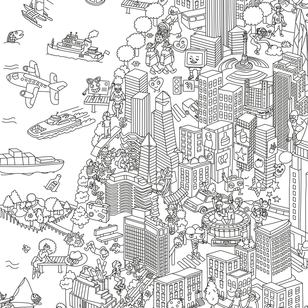 Giant Coloring Poster - NYC
