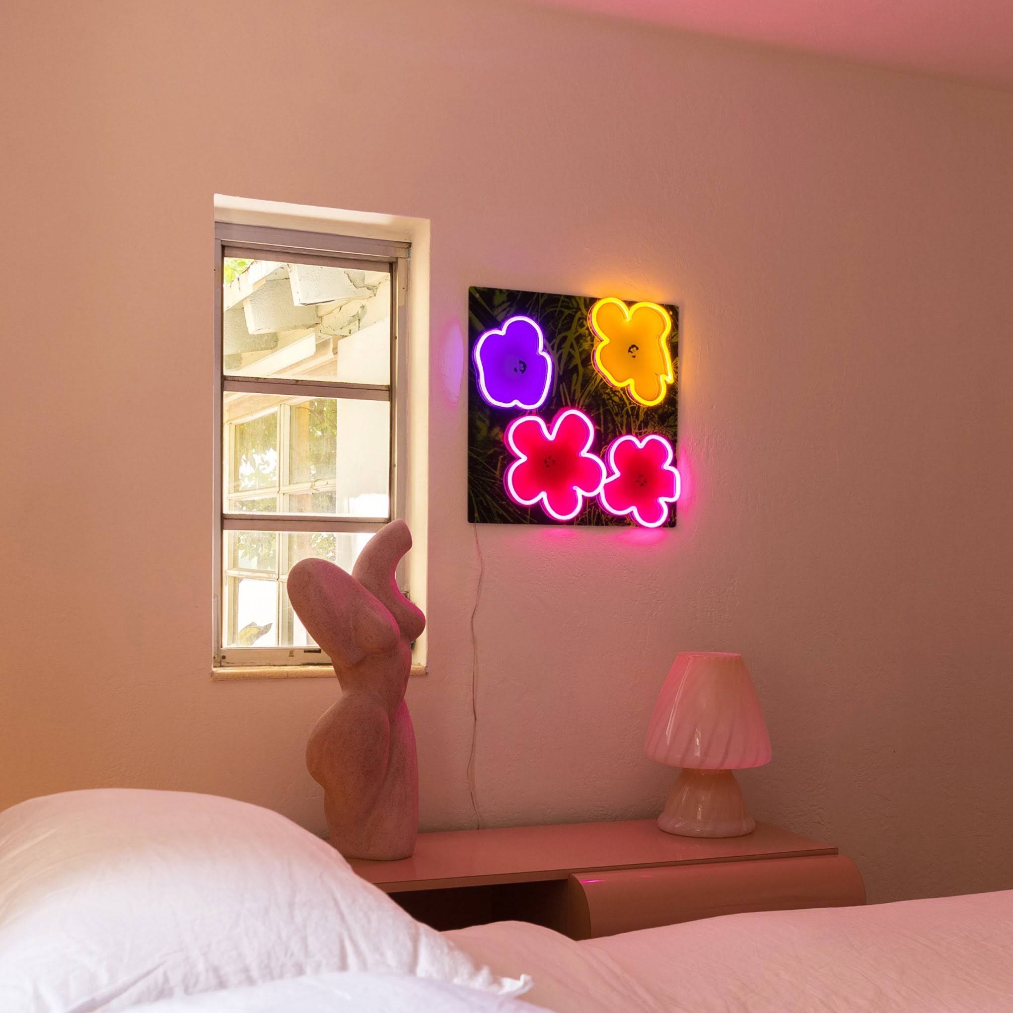 Andy Warhol Flowers Neon Sign