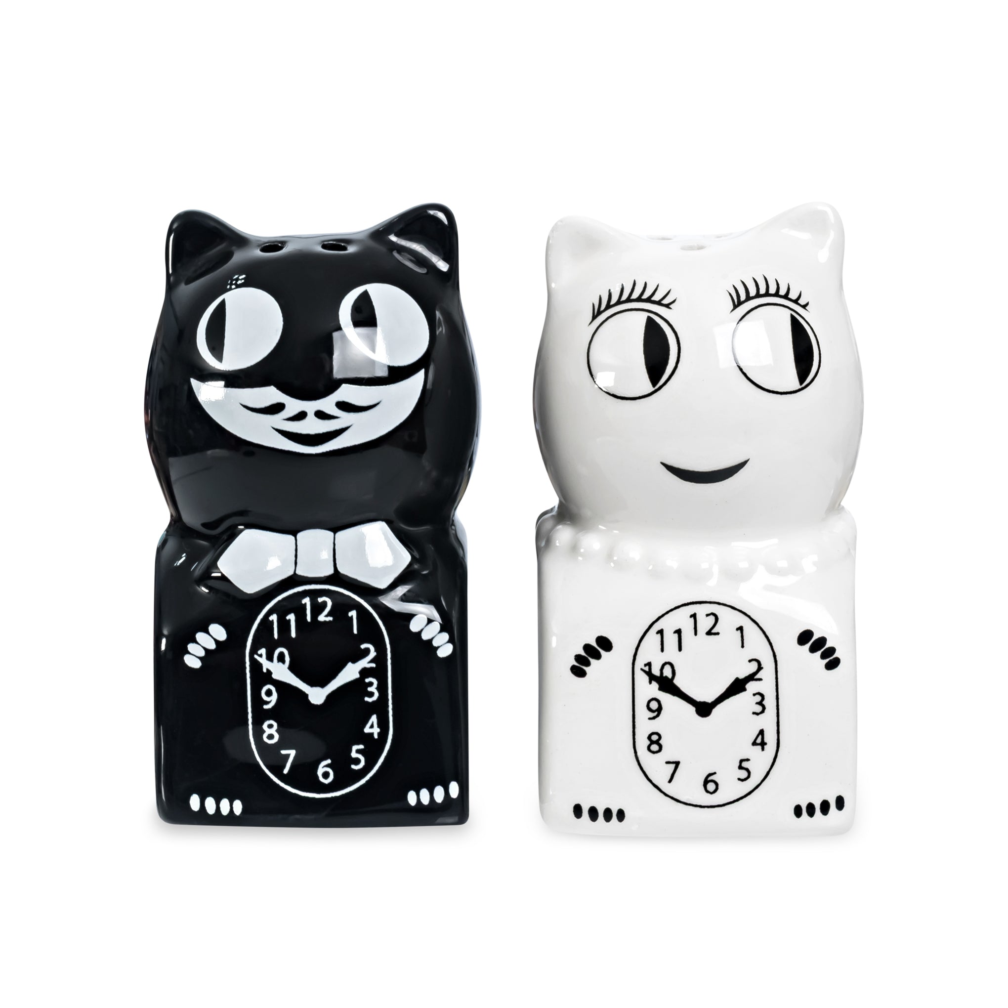 Kit-Cat Clock Salt &amp; Pepper Shakers - Set of 2