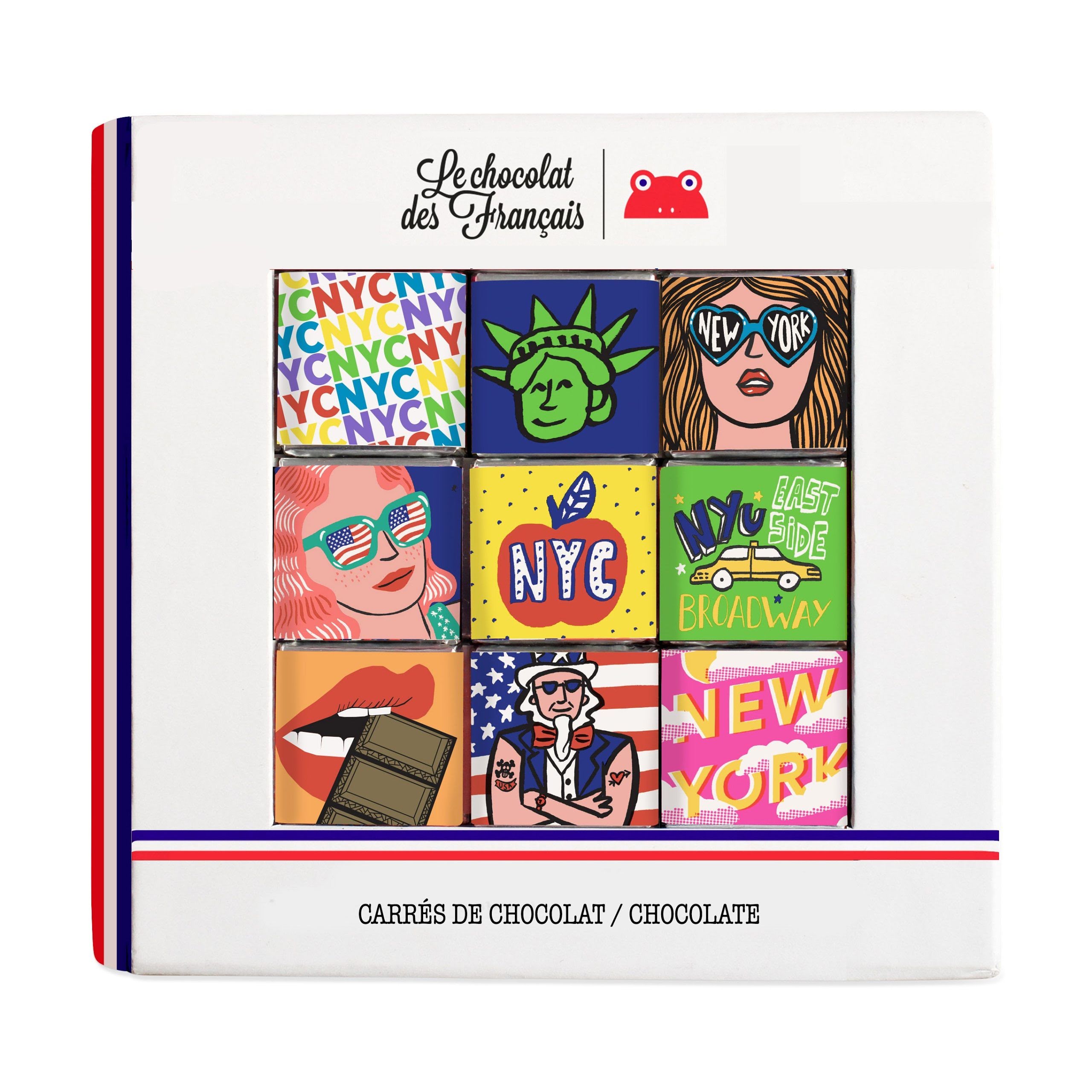 Le chocolat des Fran?ais Chocolate NYC 9-Piece Gift Box