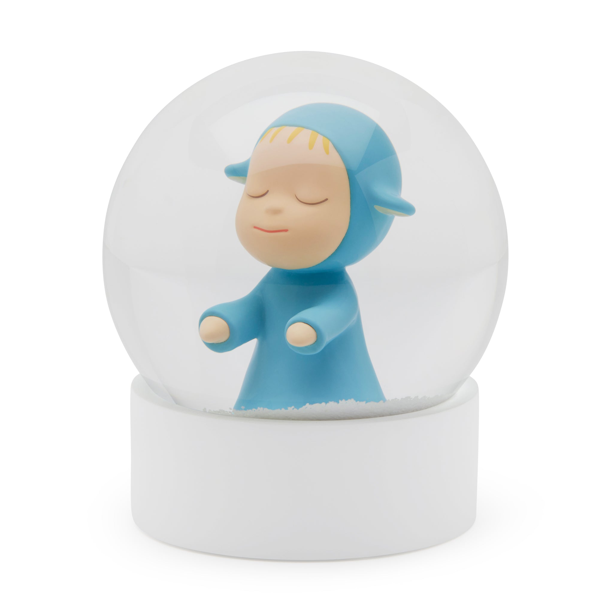 Yoshitomo Nara Little Wanderer Snow Globe - Blue