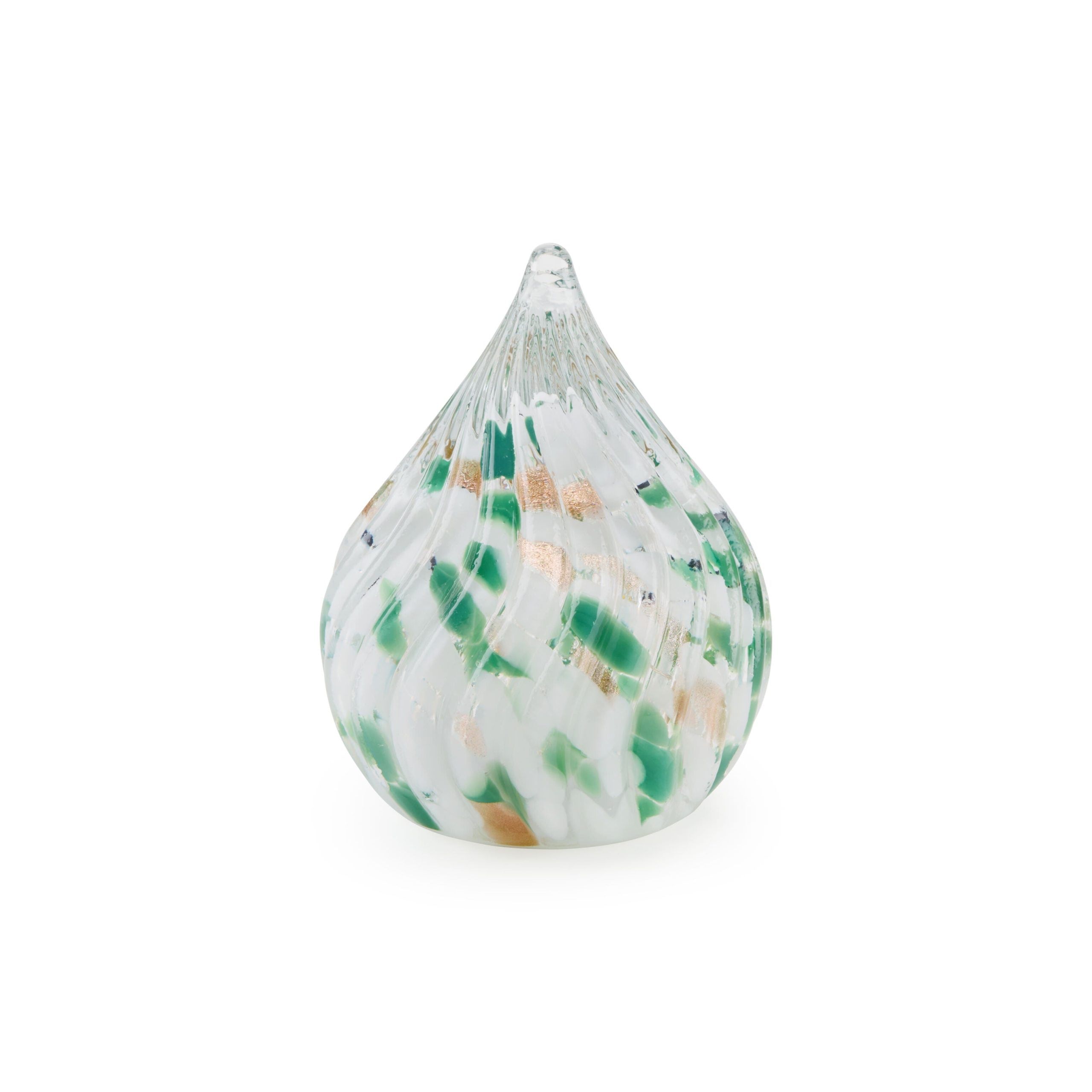LED Lighted Marbled Glass Holiday Decor - Marbled Snowdrop