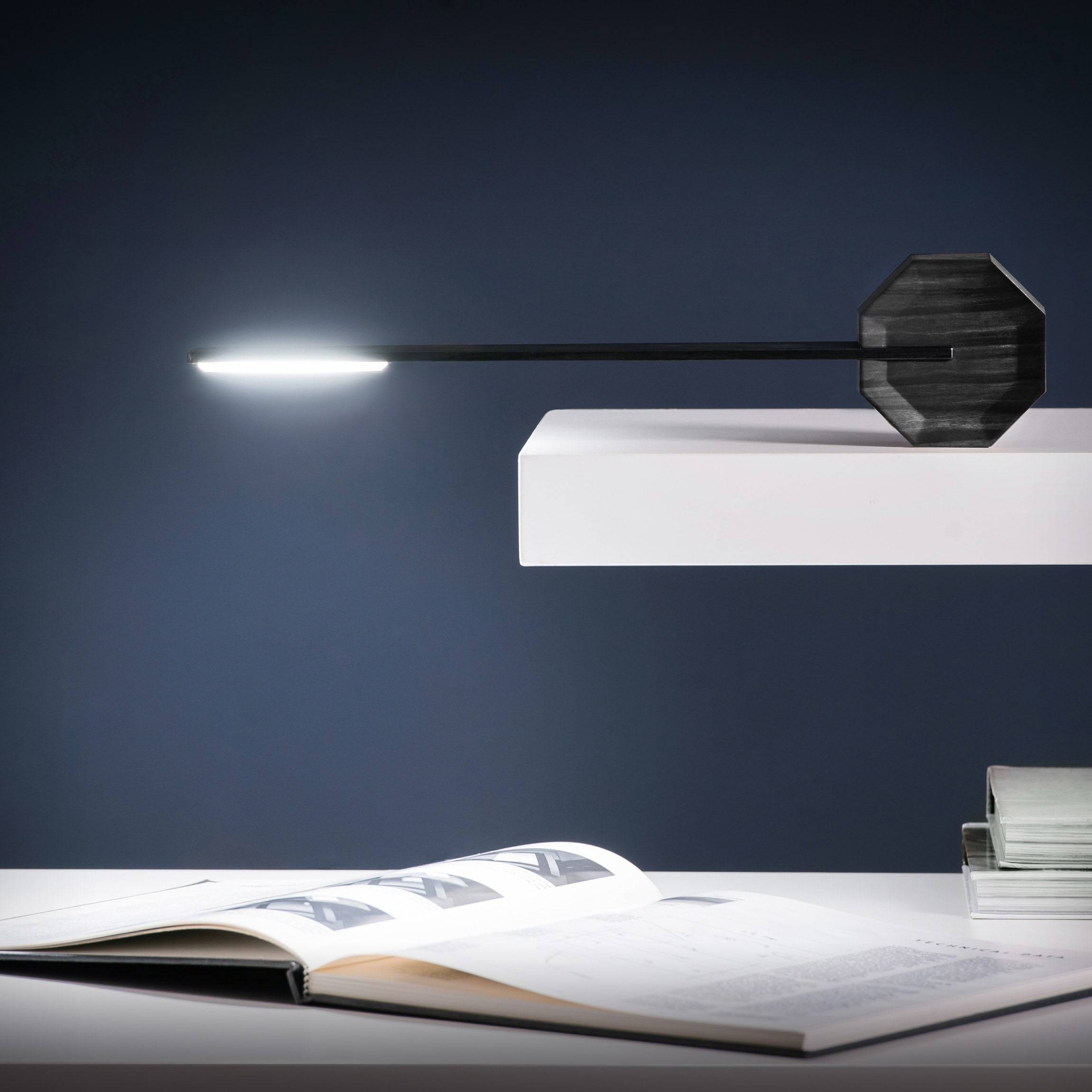 Octagon Portable Desk Light - Black