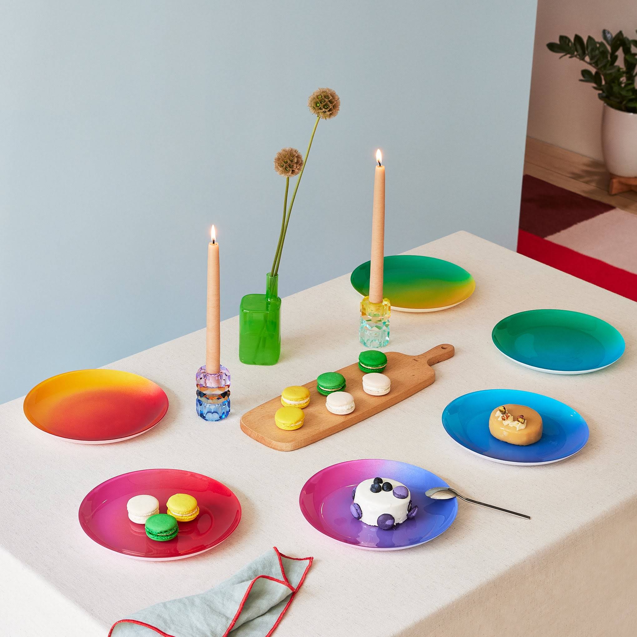 Spectrum Dinnerware - Dessert Plates S/6