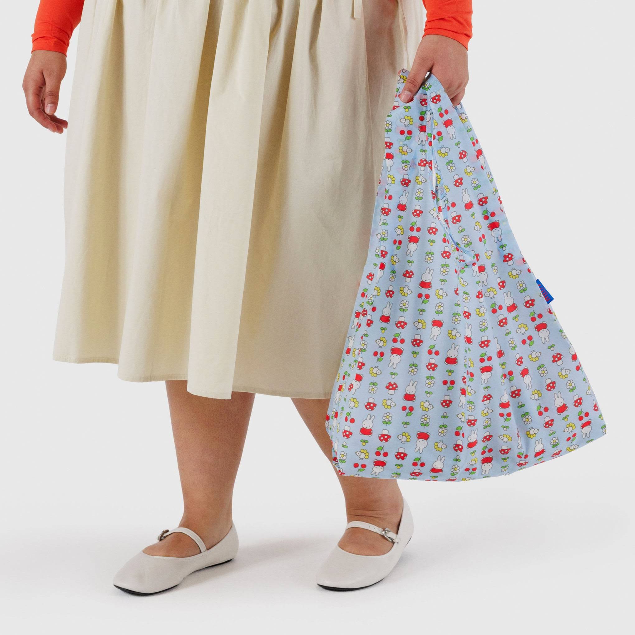 Miffy Baggu Recycled Nylon Standard Tote Bag - Garden Miffy