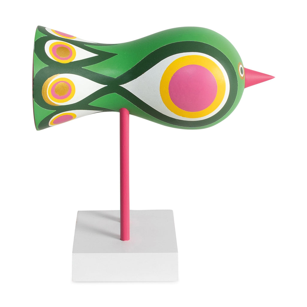 Lisa Larson Wooden Bird Object - White Base