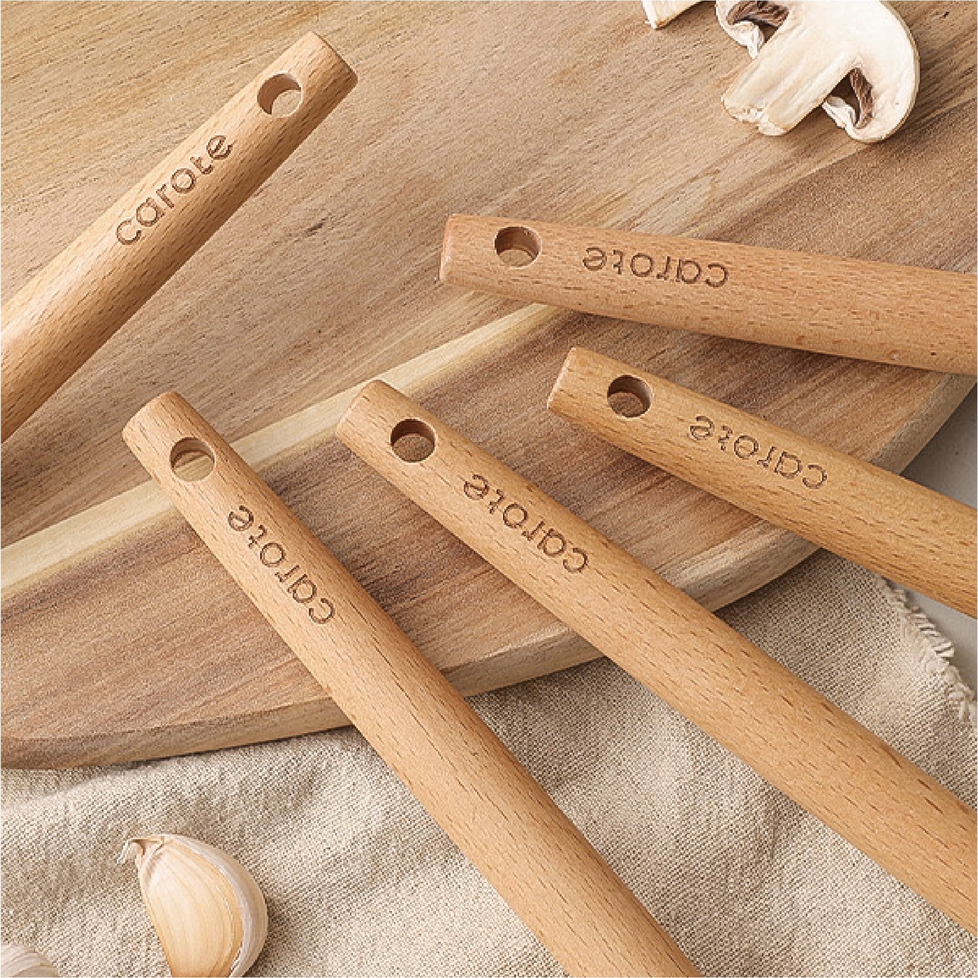 17-Piece Silicone and Wood Cooking Utensil Set, Heat-Resistant, Safe for Nonstick Cookware