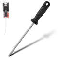 Tempered Steel Knife Sharpener 8 Inch with Ergonomic Handle, Professional Knife Sharpening Rod Sturdy & Durable, Suit...