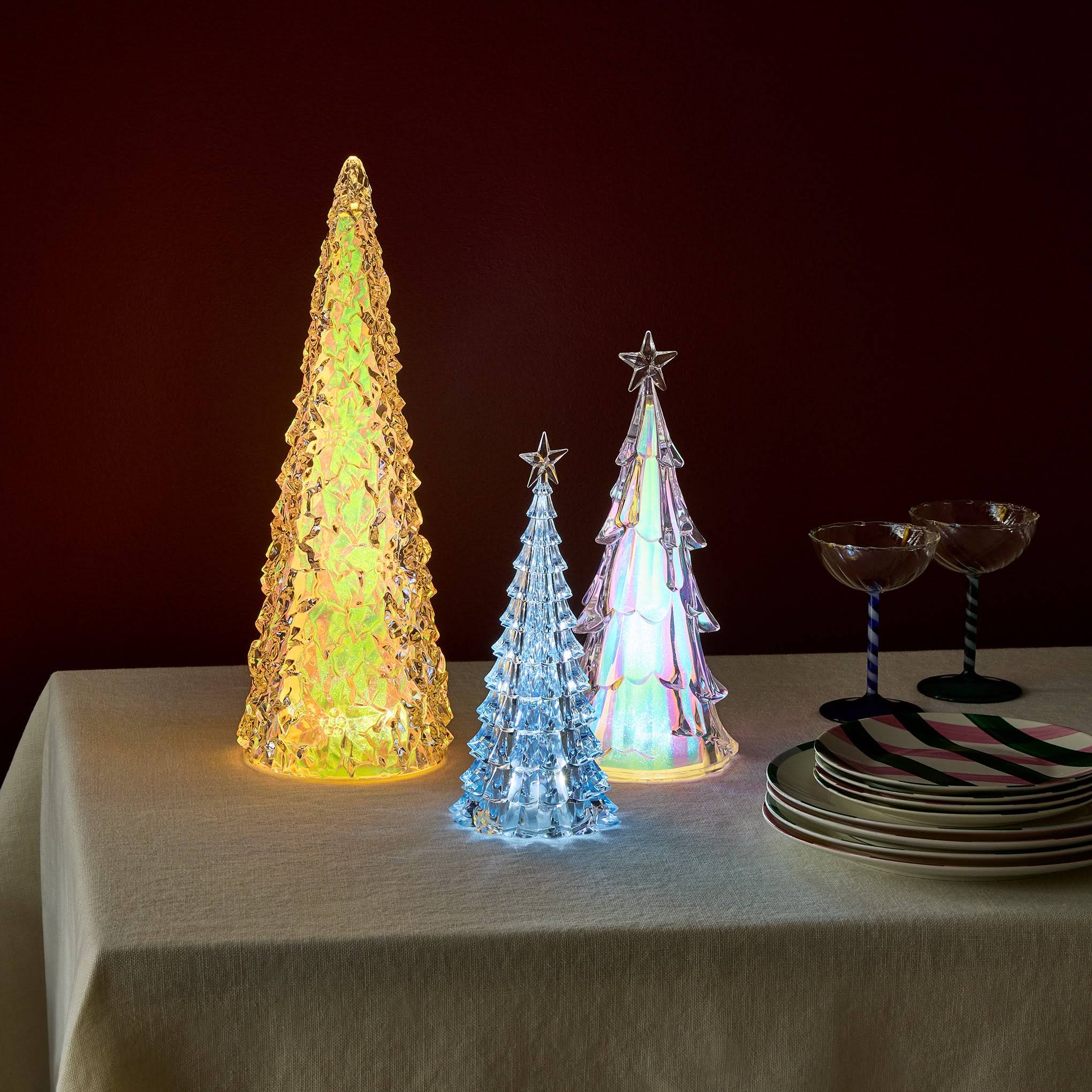 Shimmering LED Holiday Tree - Ice Flowers