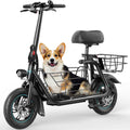 Gyroor Electric Scooter with Basket &amp; Seat, 550W, 20 Mile Range