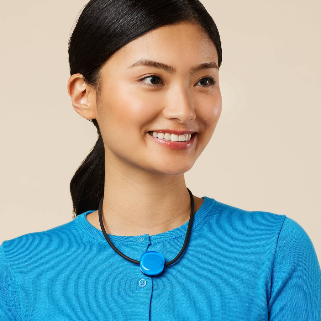 Bonbon Glass Necklace - Purple/ Turquoise