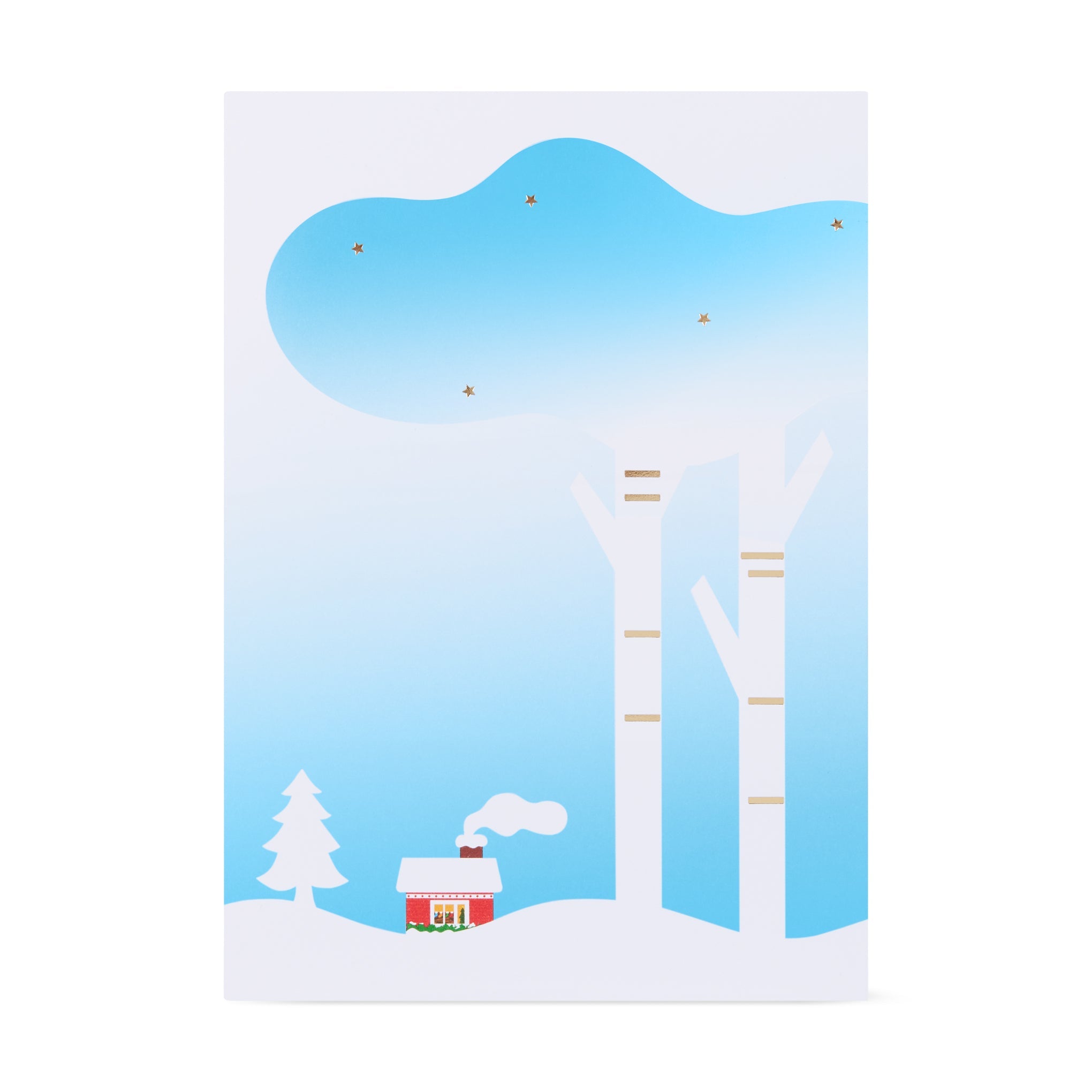Christmas Cabin Holiday Pop-Up Cards - Set of 8