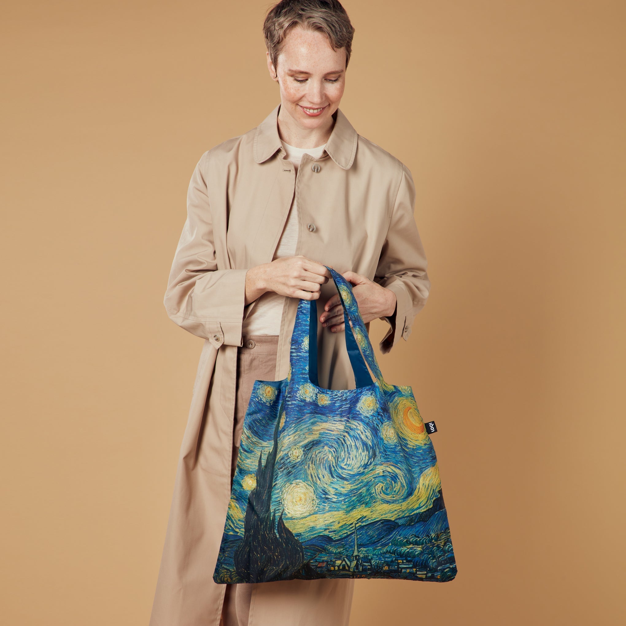 Loqi Recycled Polyester Artist Tote Bag - Van Gogh