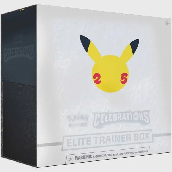 Pokemon Celebrations Elite Trainer Box with 10 Booster Packs, Greninja Foil Card, 65 Sleeves &amp; Energy Cards