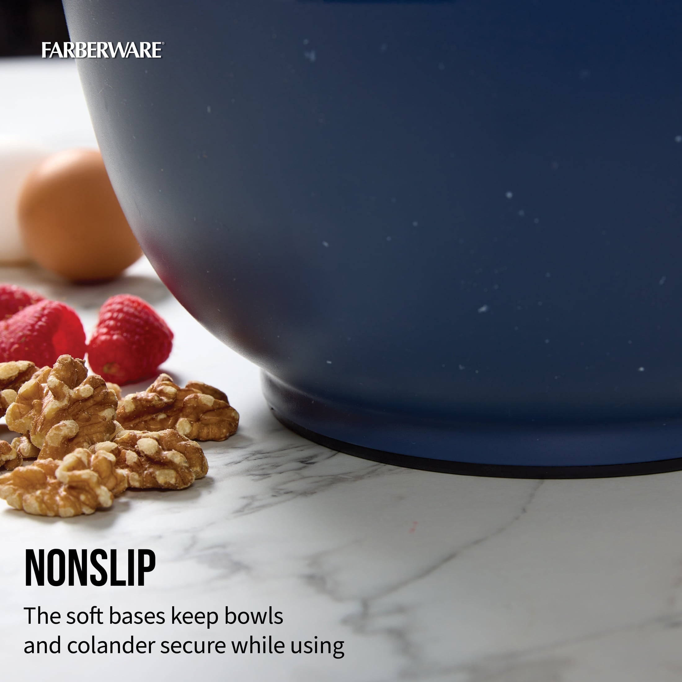 3-Piece Bowl Colander Set with Non-Slip Base