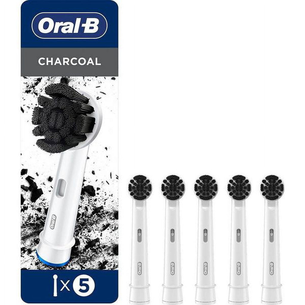 Charcoal Electric Toothbrush Replacement Brush Heads Refill, 5 Count