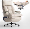 M80 Dual Motor Executive Office Chair with Footrest, Big &amp; Tall, 420lbs, Beige