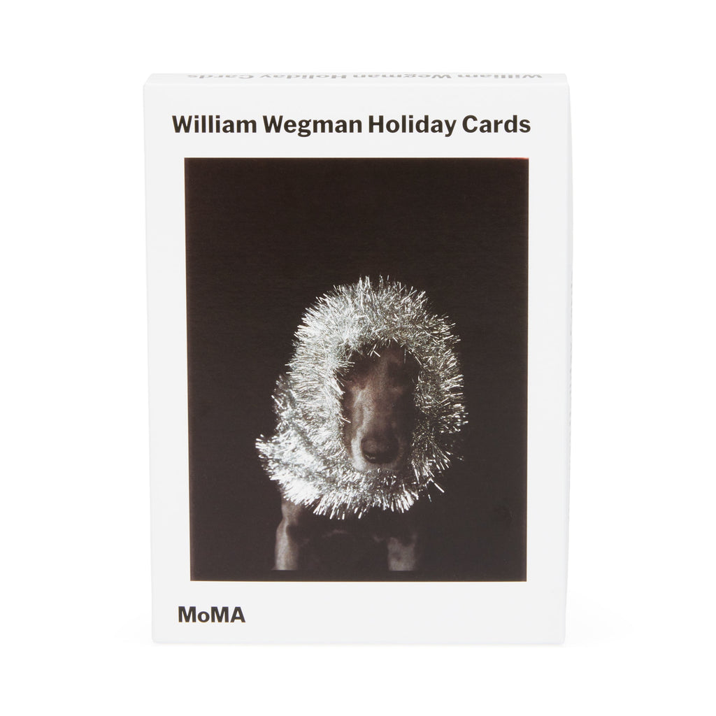 William Wegman Man Ray with Tinsel Holiday Cards - Set of 12