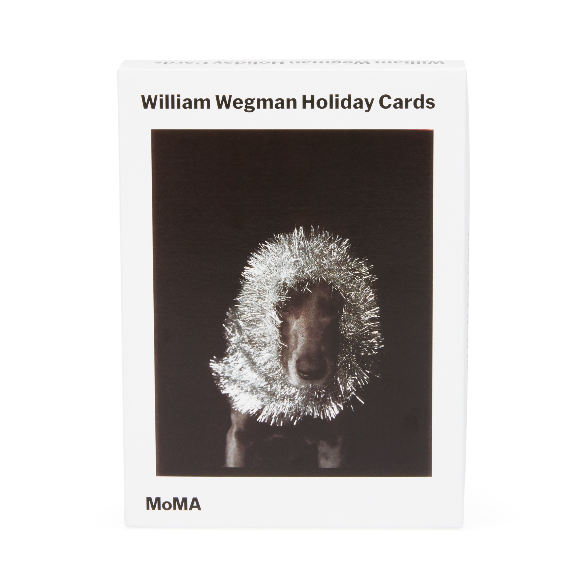 William Wegman Man Ray with Tinsel Holiday Cards - Set of 12