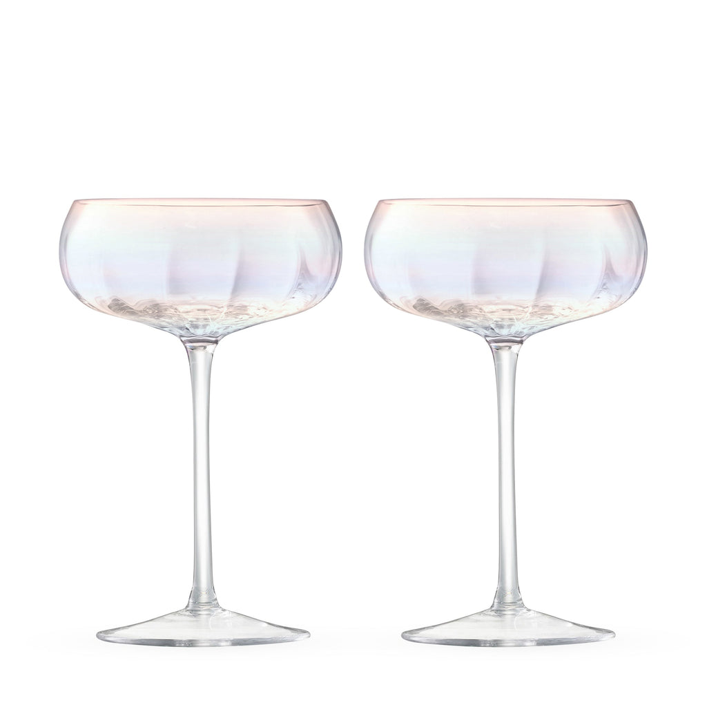 Pearl Glass Drinkware - Set of 2 - Coupe