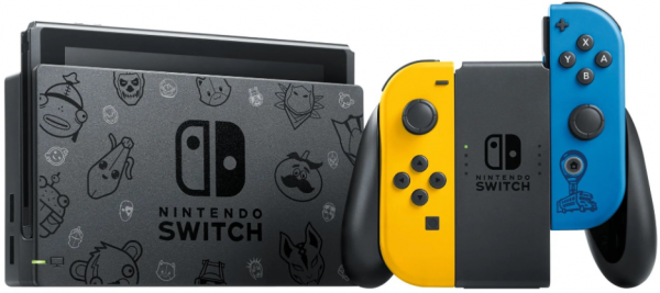 Nintendo Switch Console Fortnite Wildcat Bundle Edition with Exclusive Joy-Cons &amp; 2000 V-Bucks