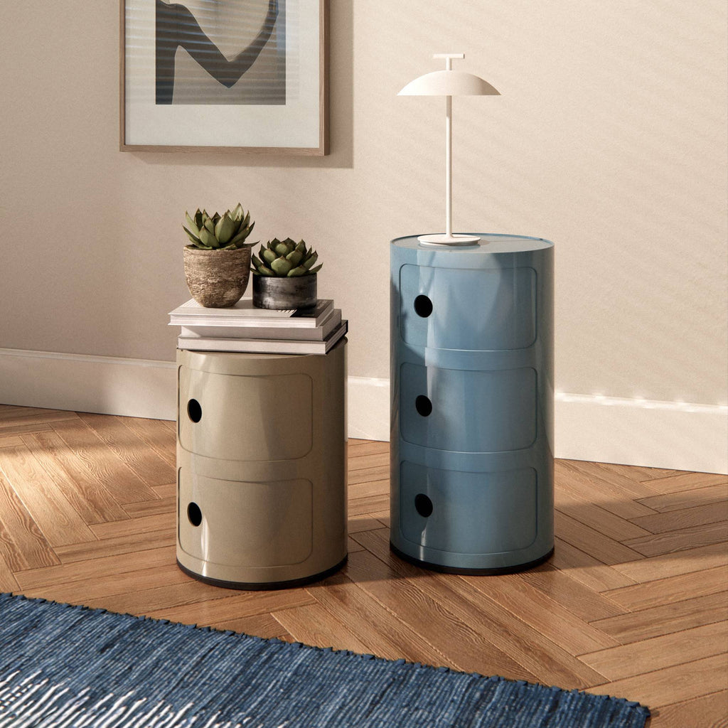 Kartell Componibili 3-Tier Storage - Sky Blue