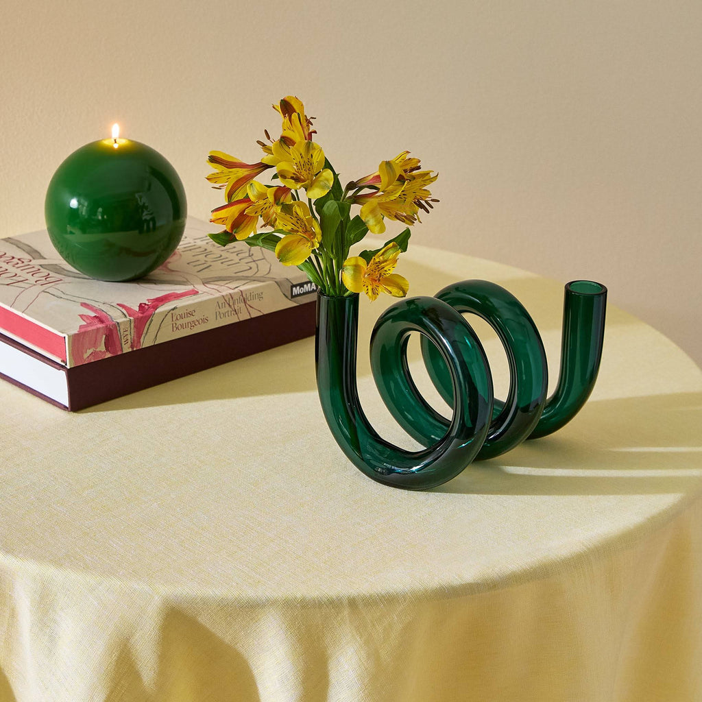 Curly Glass Vase