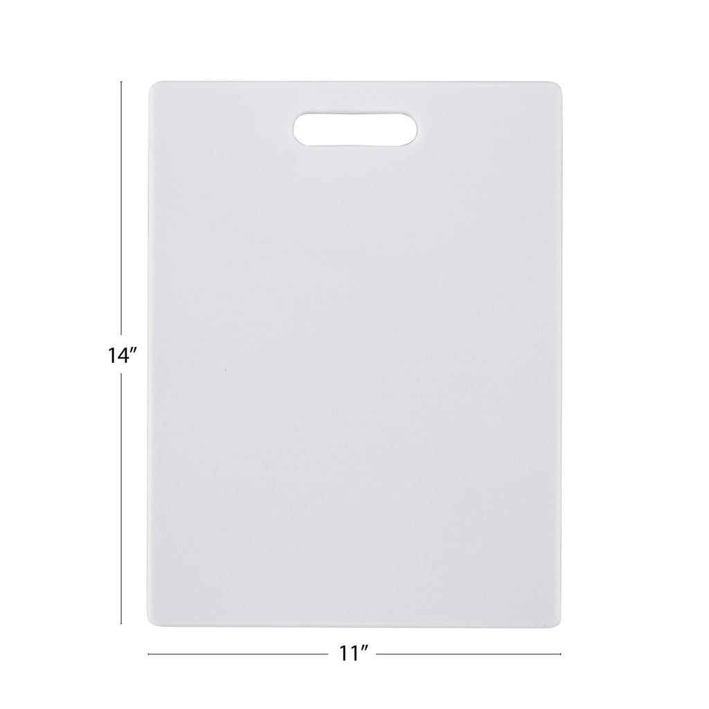 11-inch x 14-inch Poly Kitchen Cutting Board White