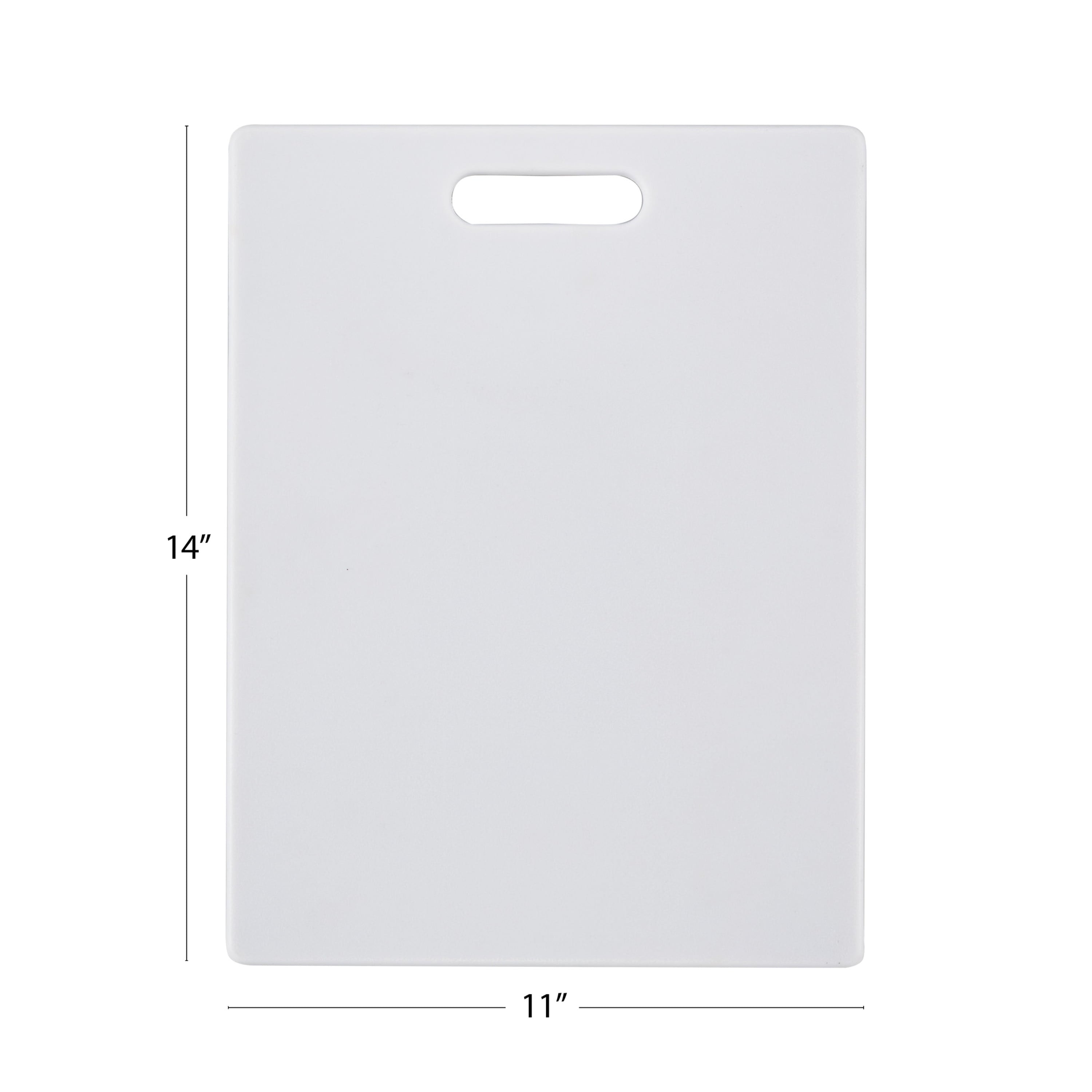 11-inch x 14-inch Poly Kitchen Cutting Board White