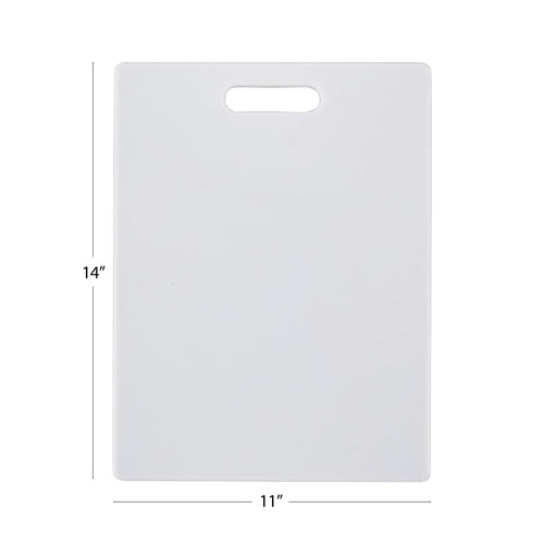 11-inch x 14-inch Poly Kitchen Cutting Board White