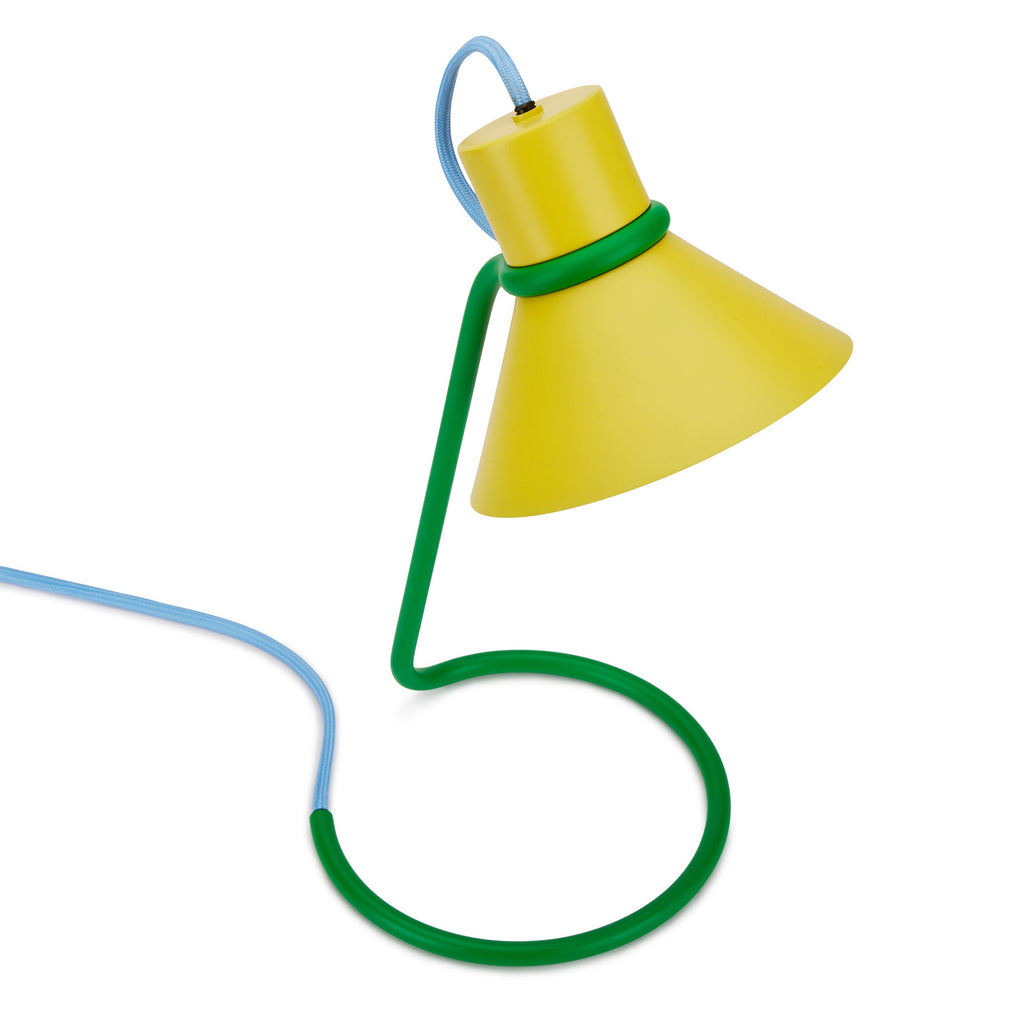 Loop de Loop Table Lamp - Yellow/ Green