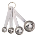 Kitchen Stainless Steel 4-Piece Nesting Measuring Spoons Set, Stainless Steel Finish
