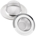 2 Kitchen Sink Strainer, 4.5 in Stainless Steel Mesh Drain Strainer, Silver