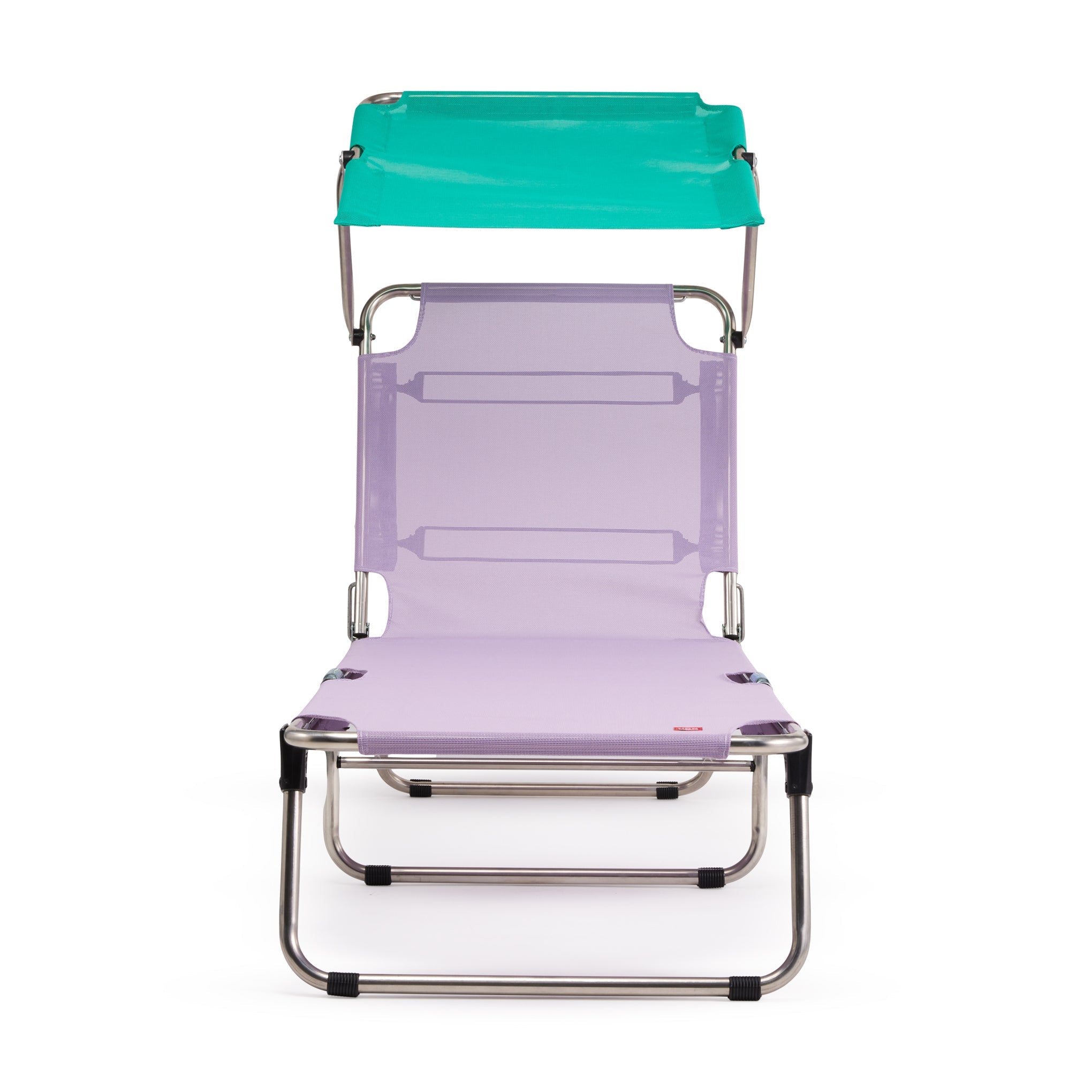 Amigo Outdoor Lounge Chair with Sun Shield - Lilac/ Teal
