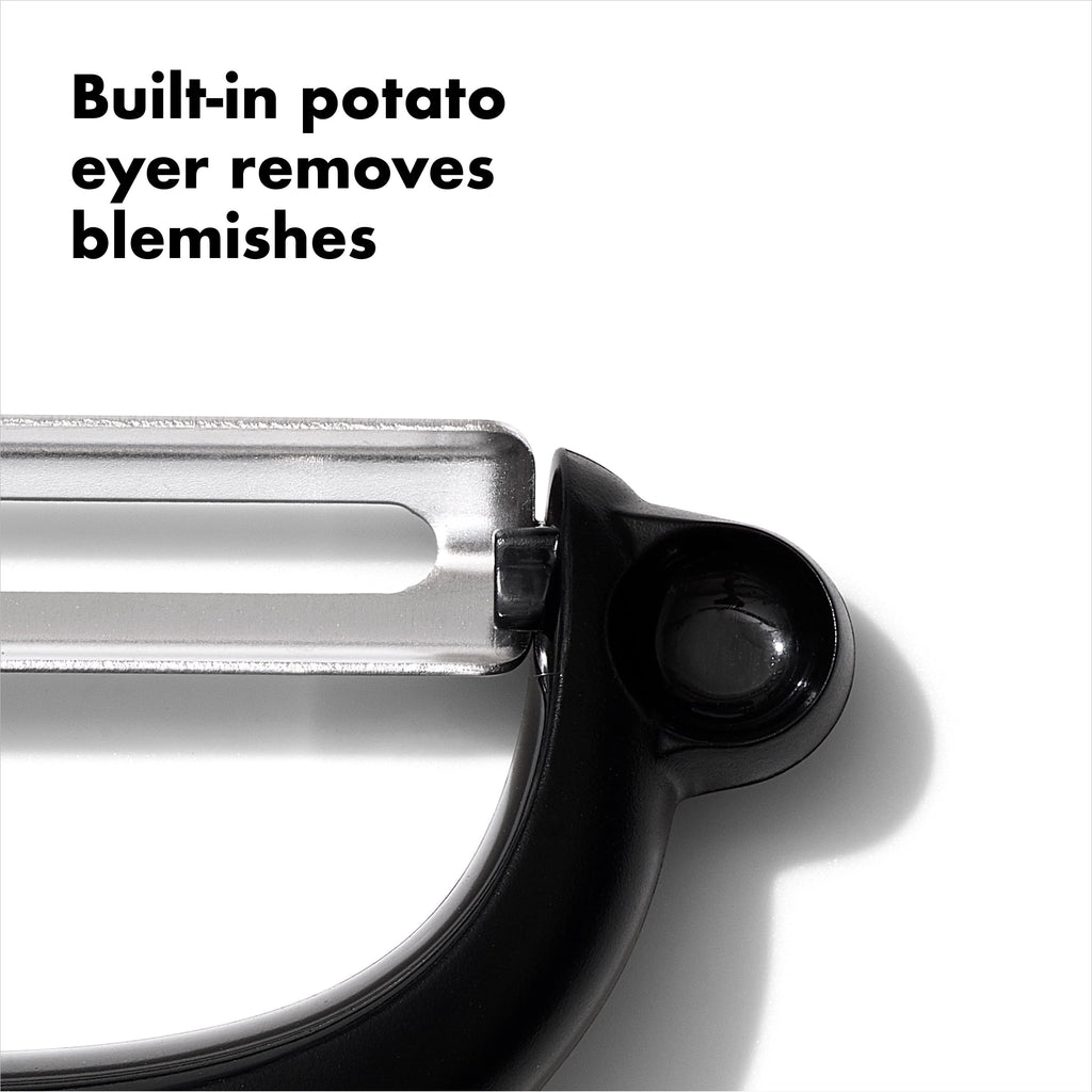 Stainless Steel Blade Y Peeler, Black