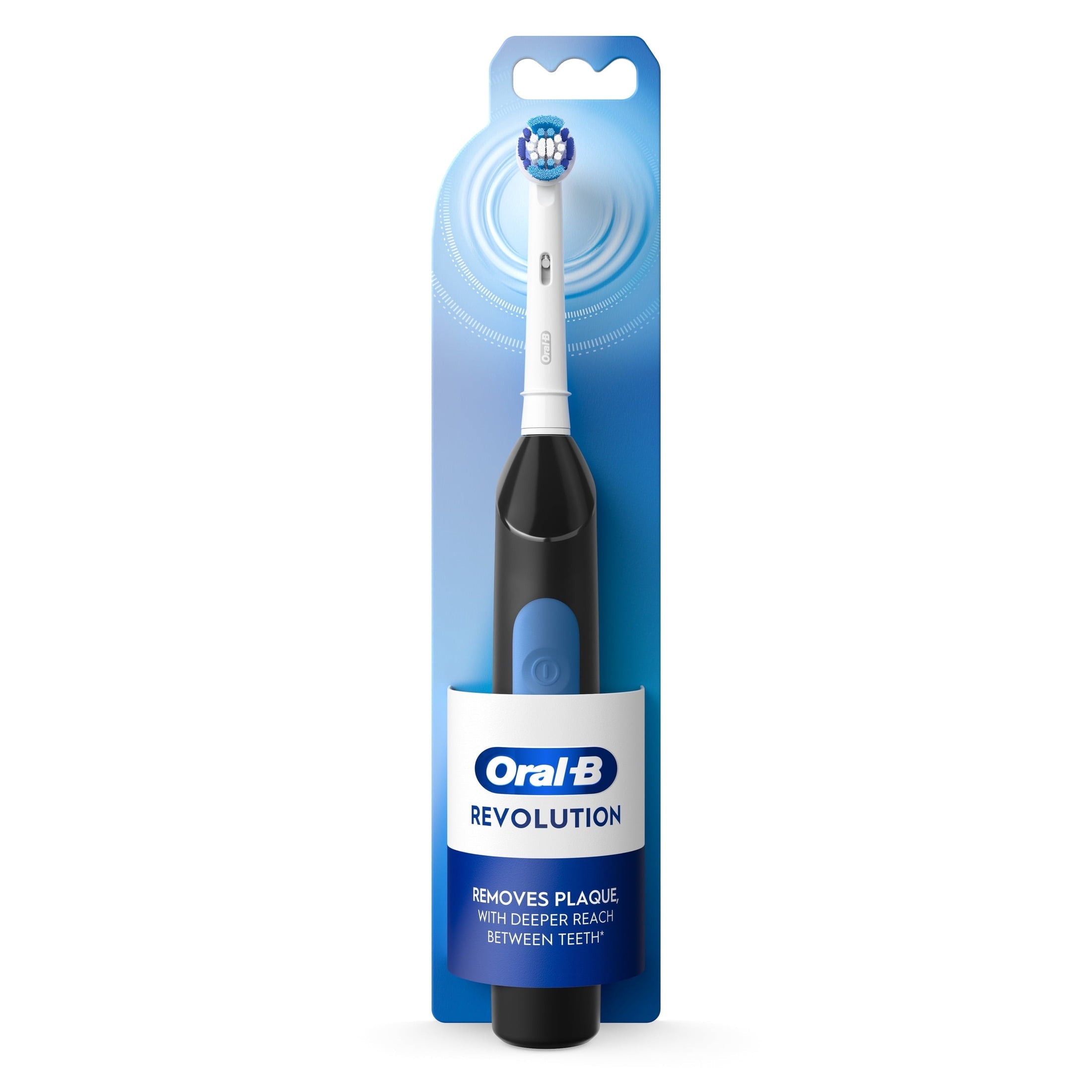 Toothbrush, Easy Clean Compact Head Battery Powered Electric Toothbrush, Black, for and Children 3+