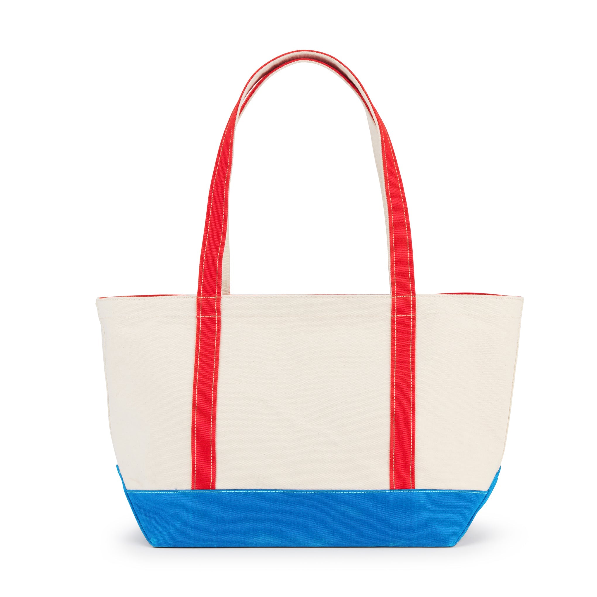 MoMA Baggu Heavyweight Canvas Tote - Red/ Blue