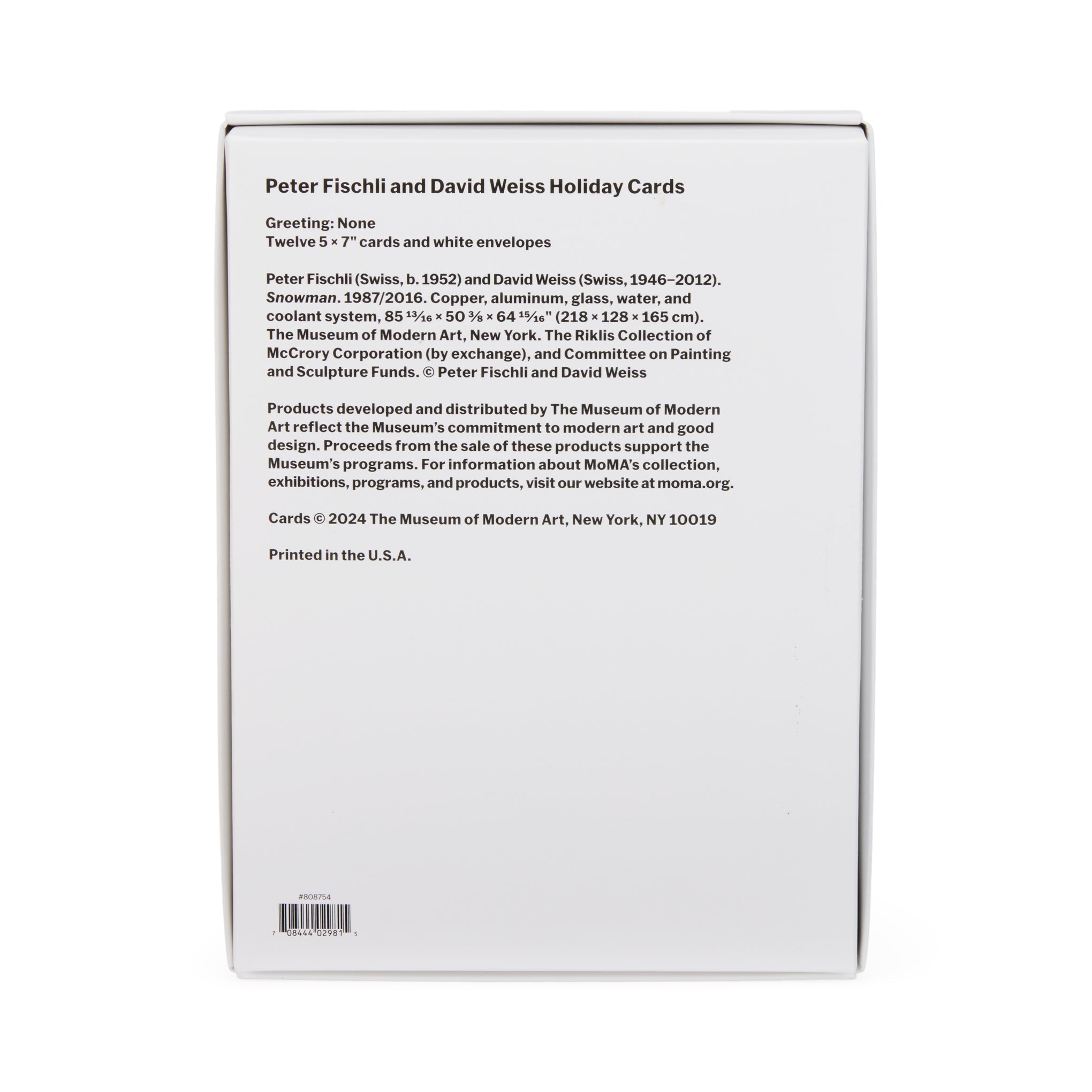 Peter Fischli and David Weiss Snowman Holiday Cards - Set of 12