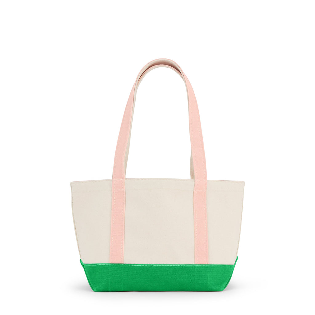 MoMA Baggu Heavyweight Canvas Tote - Pink/ Green