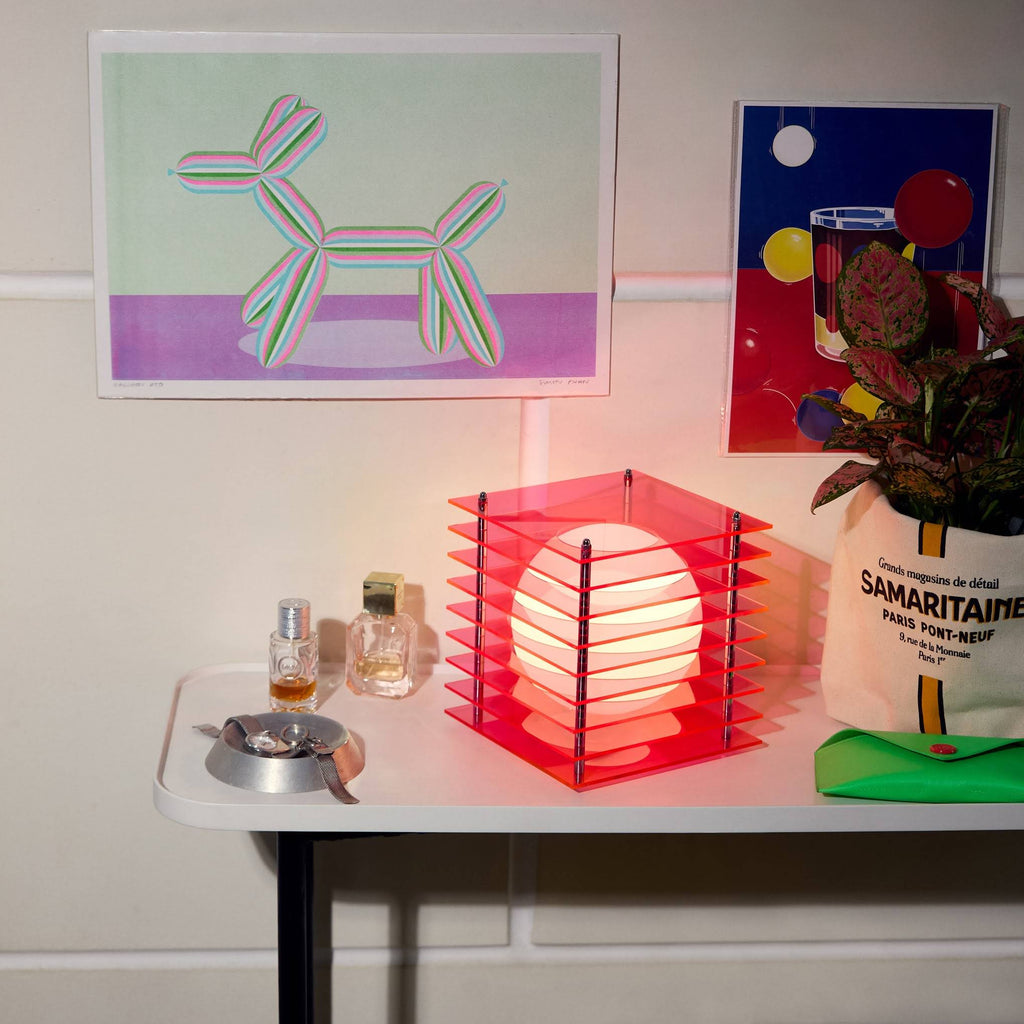L?p Layers Table Lamp - Electric Pink