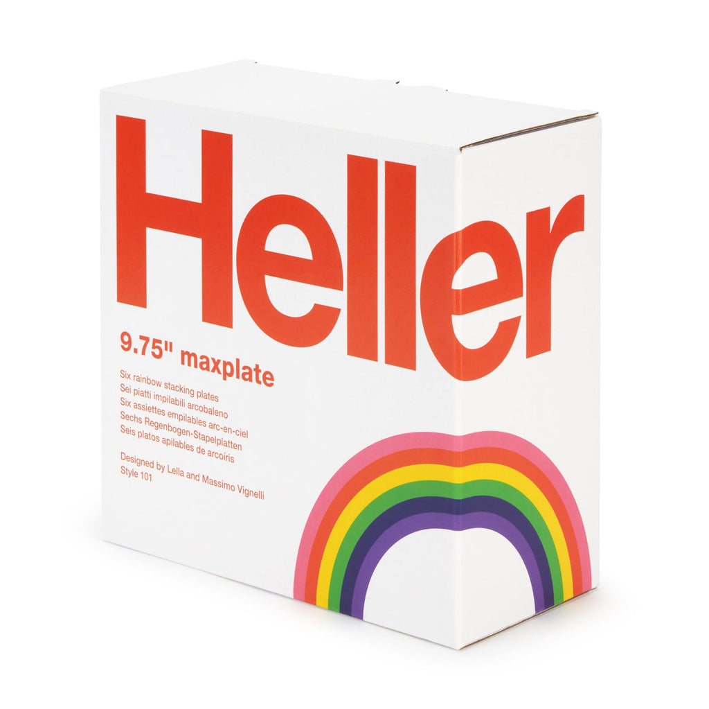 Vignelli Hellerware Rainbow Stacking Dinnerware - Set of 6